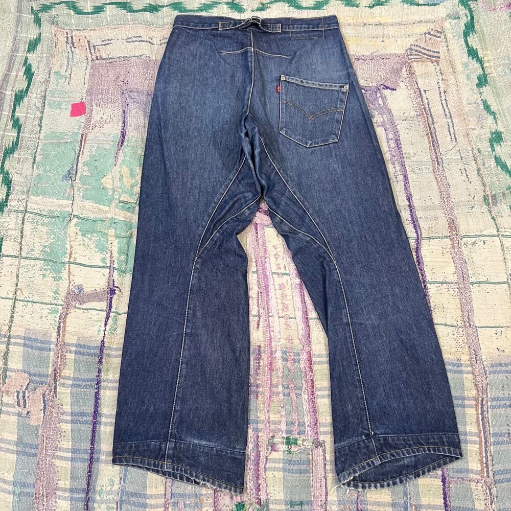 vintage Levis Engineered Jeans Mens dark blue Wash Twisted Buckle Back 30x30